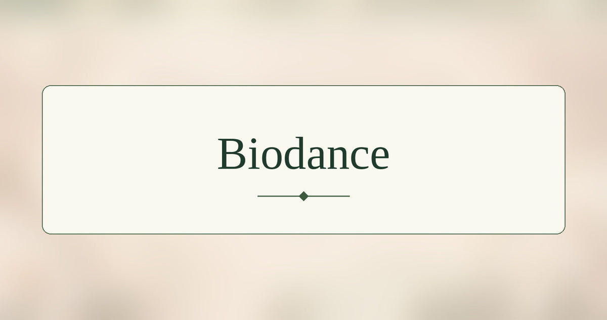 Glow Áine biodance collection, centered title