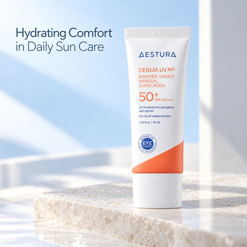 AESTURA DERMA UV365 Barrier Hydro Mineral Sunscreen SPF50+ / PA++++ 40ml