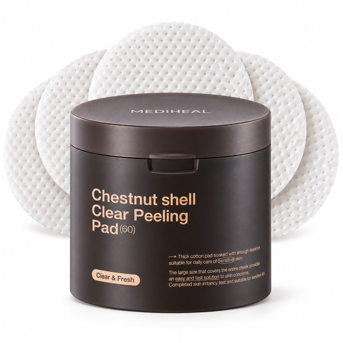 MEDIHEAL Chestnut Shell Clear Peeling Pad 60 Pads
