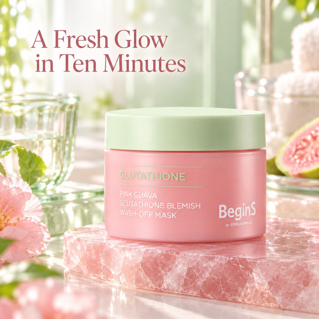 BeginS by JUNGSAEMMOOL Pink Guava Glutathione Blemish Wash-off Mask 90g